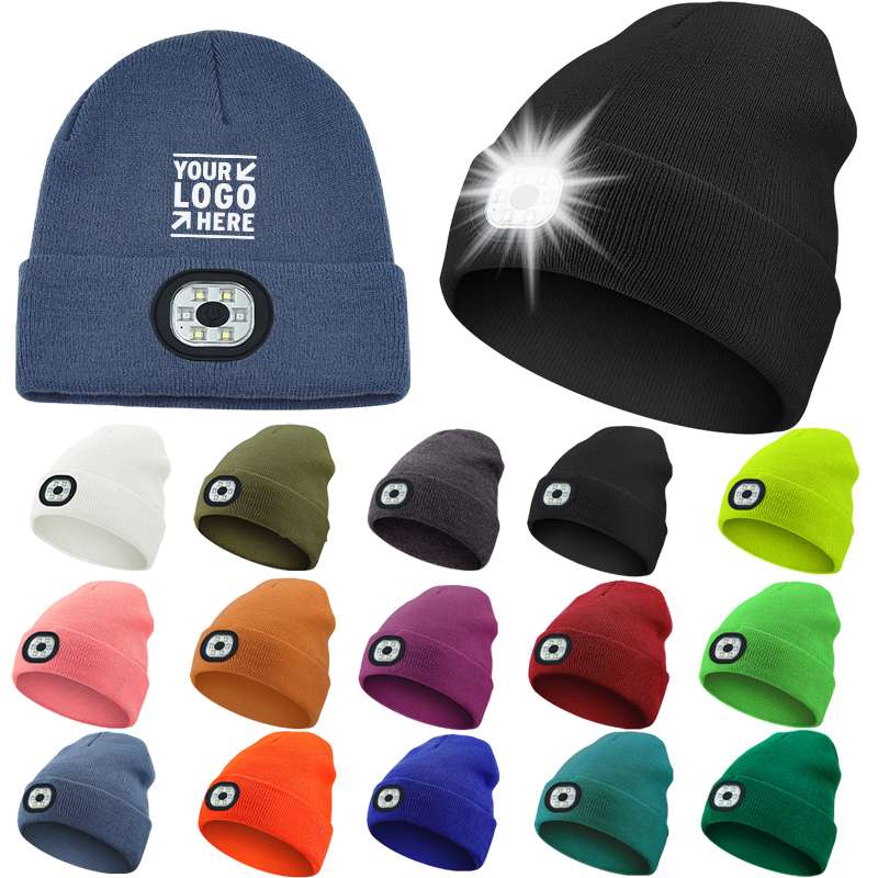 Rechargeable Lighted LED Beanie: Your Brand's Shine