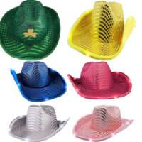 Light Up Sparkle Spectrum Cowboy Hat