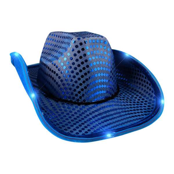 Light Up Sparkle Spectrum Cowboy Hat