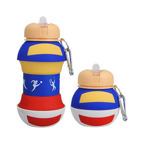 Customizable Logo Hydration Silicone Volleyball Water Bottle