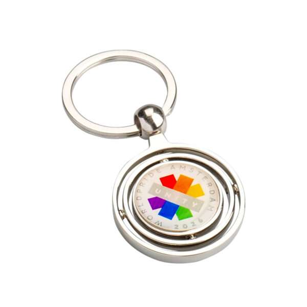 Personalized Branded Swivel Zinc Alloy Custom Metal Keychain