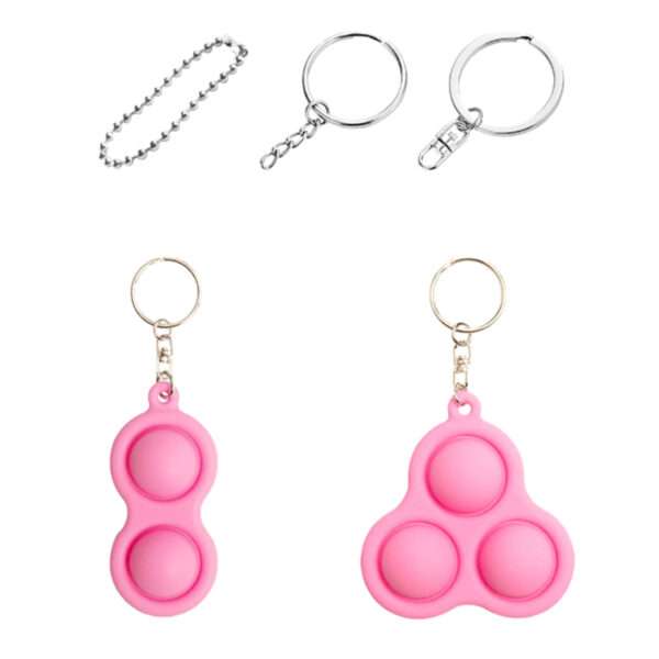 Pop 3 Bubbles Keychain Serenity Sensation Fidget Keychain