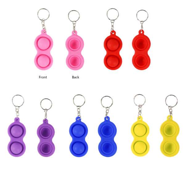 Pop 3 Bubbles Keychain Serenity Sensation Fidget Keychain