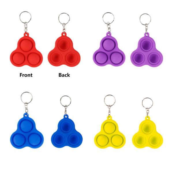 Pop 3 Bubbles Keychain Serenity Sensation Fidget Keychain