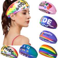 Full Color Pride Workout Cooling Polyester Headband