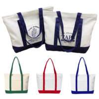 Large Zip Canvas Tote Bag