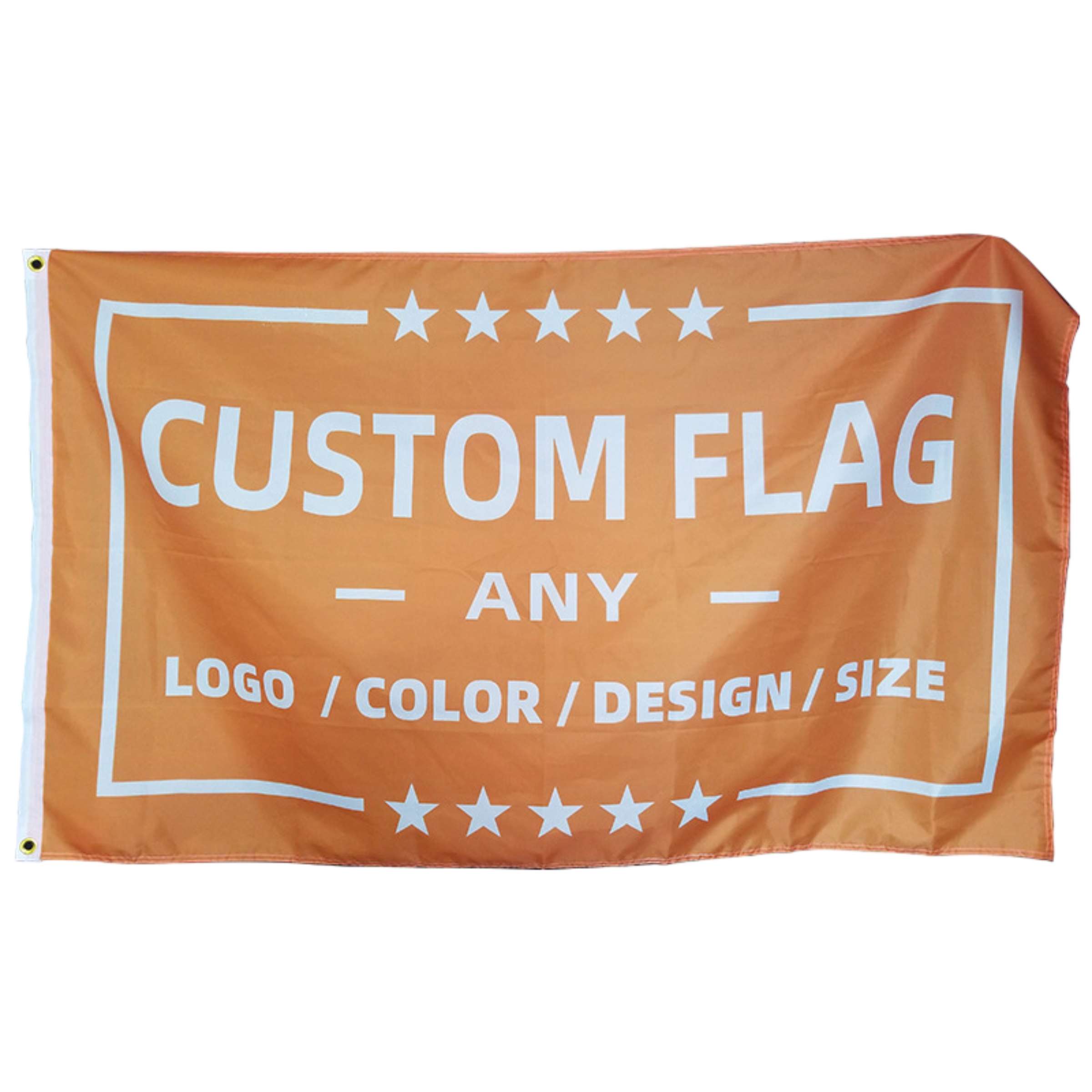 Craft your own custom 3x5 ft flag with bold designs that command attention. Perfect for businesses, events, or personal milestones.