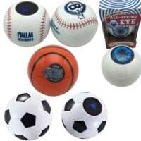 Unique promotional fortune oracles fuse branded entertainment with iconic sports aesthetics like baseballs, basketballs, and soccer ball designs.