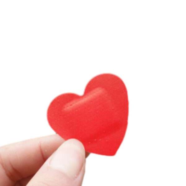 heart shaped adhesive bandages