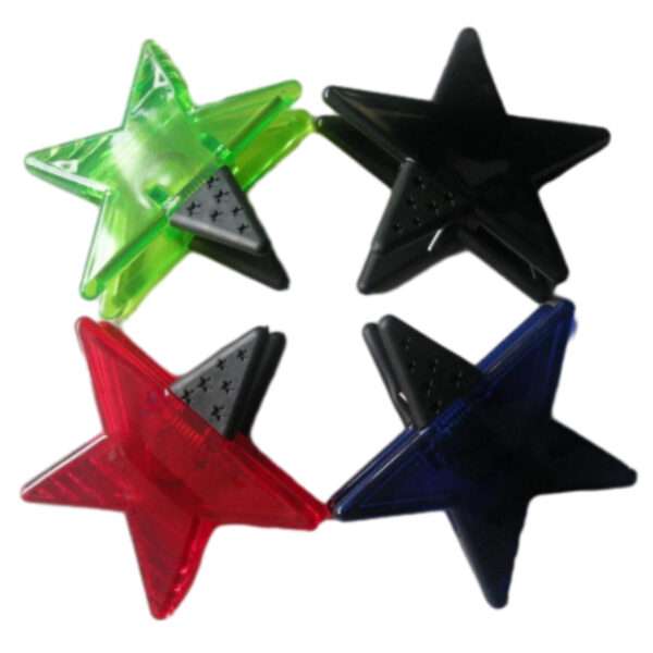 Custom color star clips