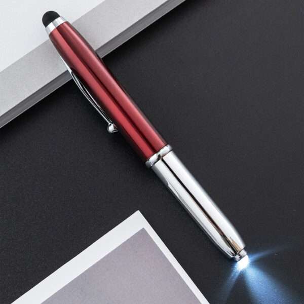 Versatile Personalized Pen with LED Flashlight & Stylus