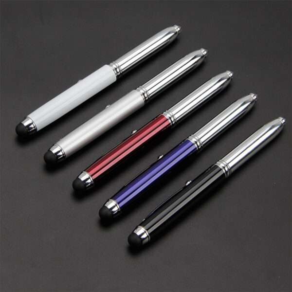 Versatile Personalized Pen with LED Flashlight & Stylus