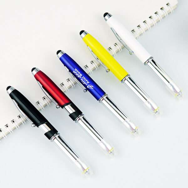 Versatile Personalized Pen with LED Flashlight & Stylus