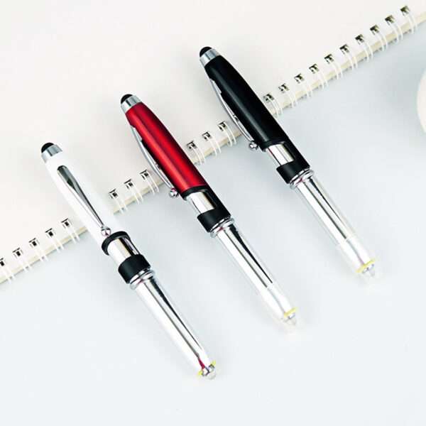 Versatile Personalized Pen with LED Flashlight & Stylus