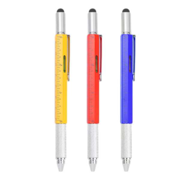 6-in-1 Multi-Tool Pen: Write, measure, level, connect & fix.