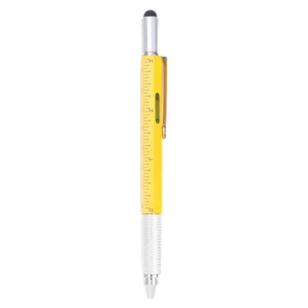 6-in-1 Multi-Tool Pen: Write, measure, level, connect & fix.