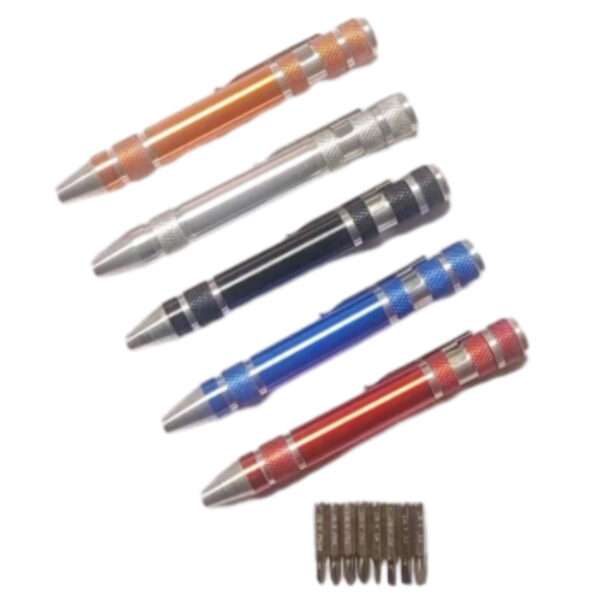 8-in-1 Interchangeable Precision Screwdriver Bits. Set of eight precision screwdriver bits (CR-V steel) for electronics repair.