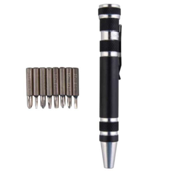 8-in-1 Interchangeable Precision Screwdriver Bits. Set of eight precision screwdriver bits (CR-V steel) for electronics repair.