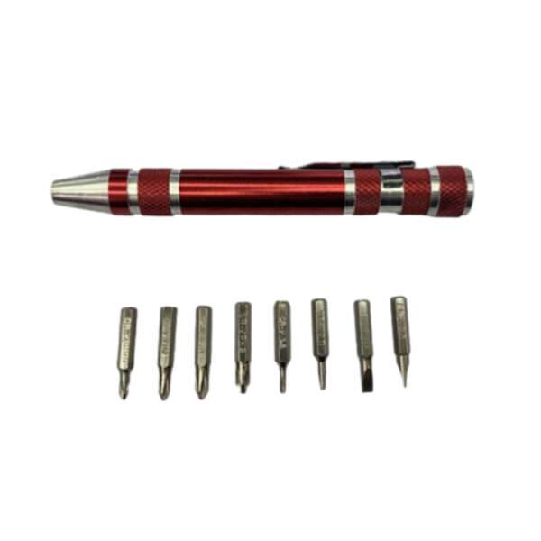 8-in-1 Interchangeable Precision Screwdriver Bits. Set of eight precision screwdriver bits (CR-V steel) for electronics repair.