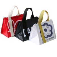 Custom insulated oxford lunch tote with foam and PVC lining