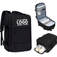 45L multi-functional travel backpack with laptop and shoe compartments