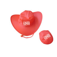 Customizable foldable sun hat designed for sun protection, featuring a wide brim, adjustable chin strap, and a matching storage pouch for easy portability. Ideal for outdoor events, promotional giveaways, and brand visibility, with space to imprint your company logo